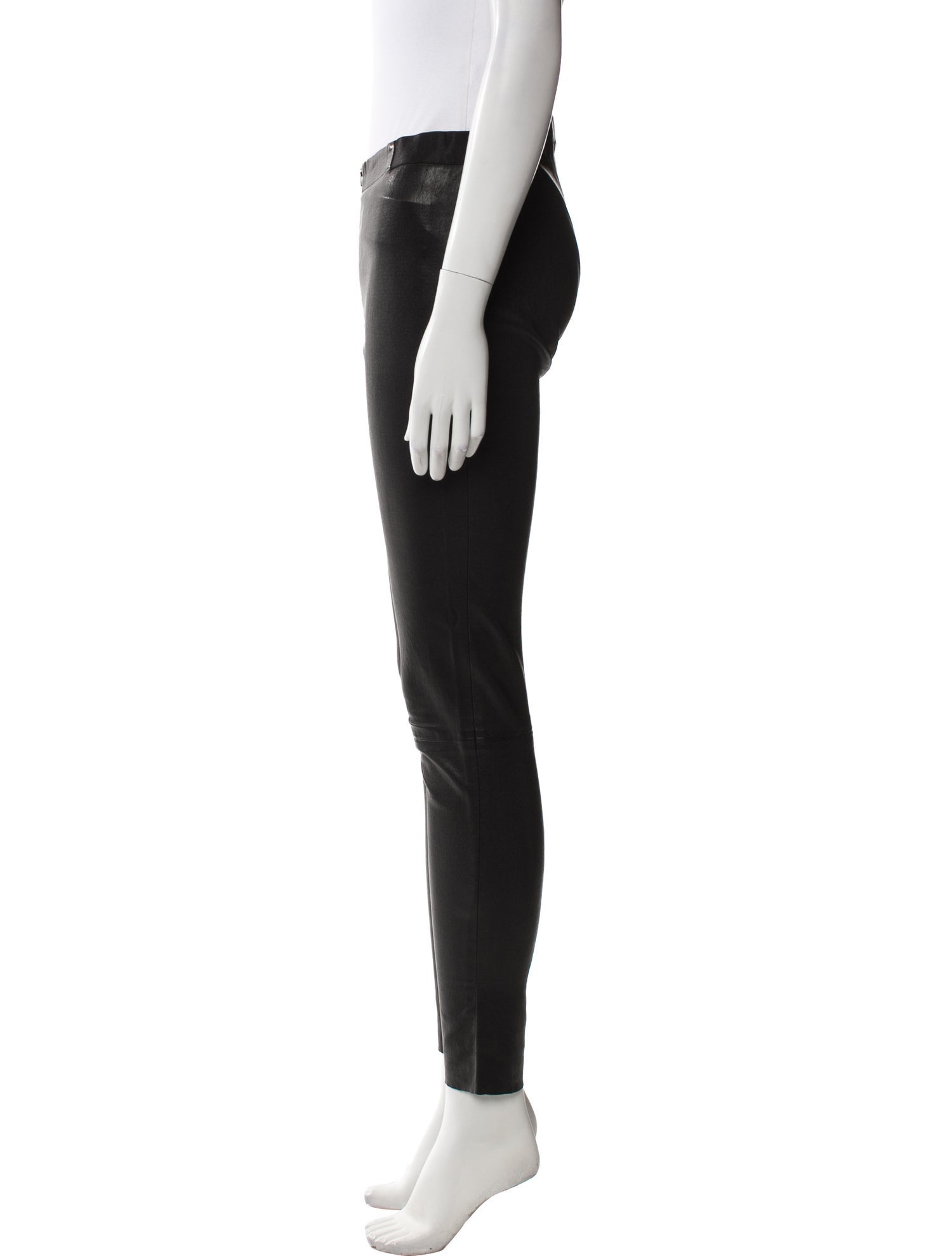 Alice + Olivia Lamb Leather Skinny Leg Pants