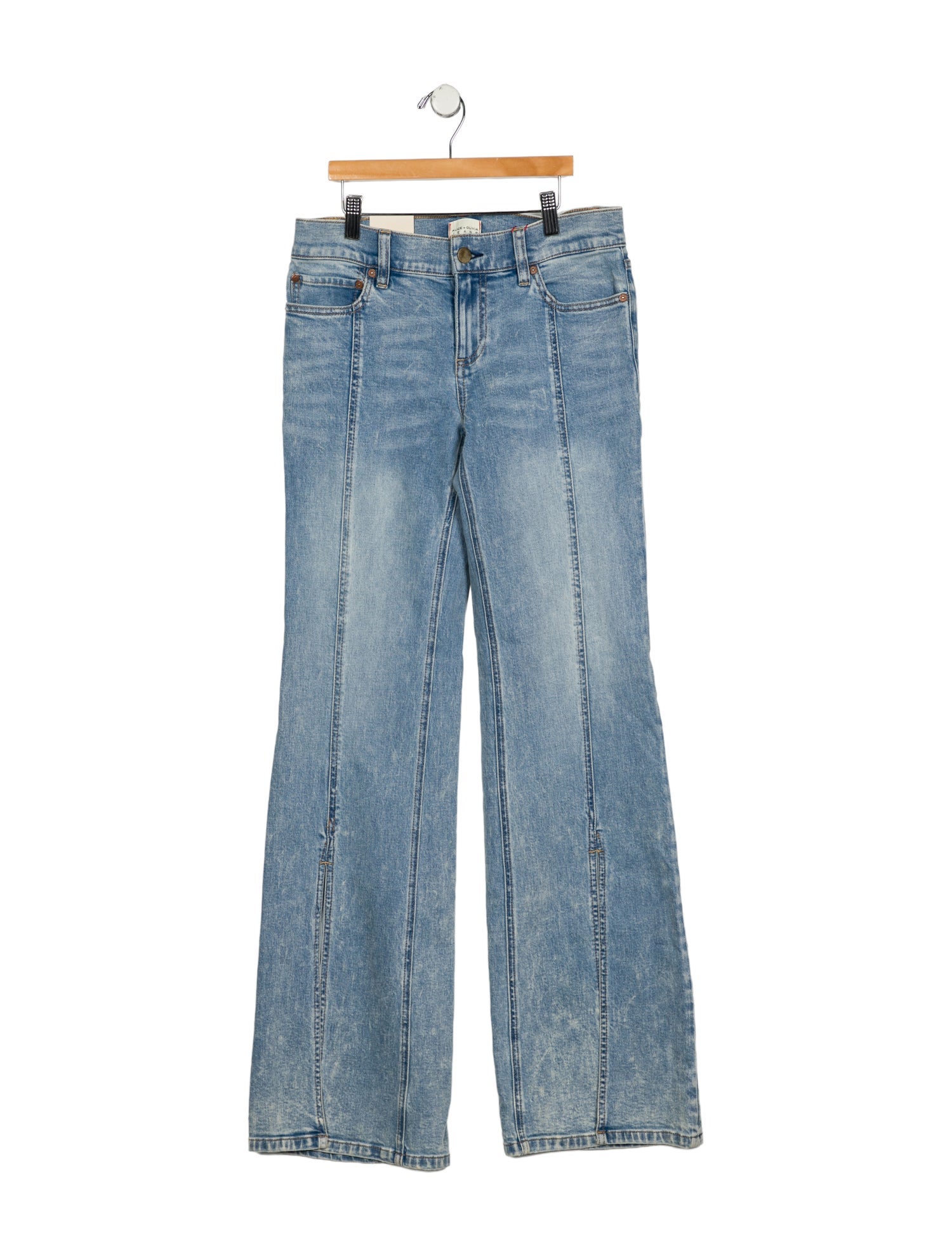 Alice + Olivia Low-Rise Wide Leg Jeans w/ Tags