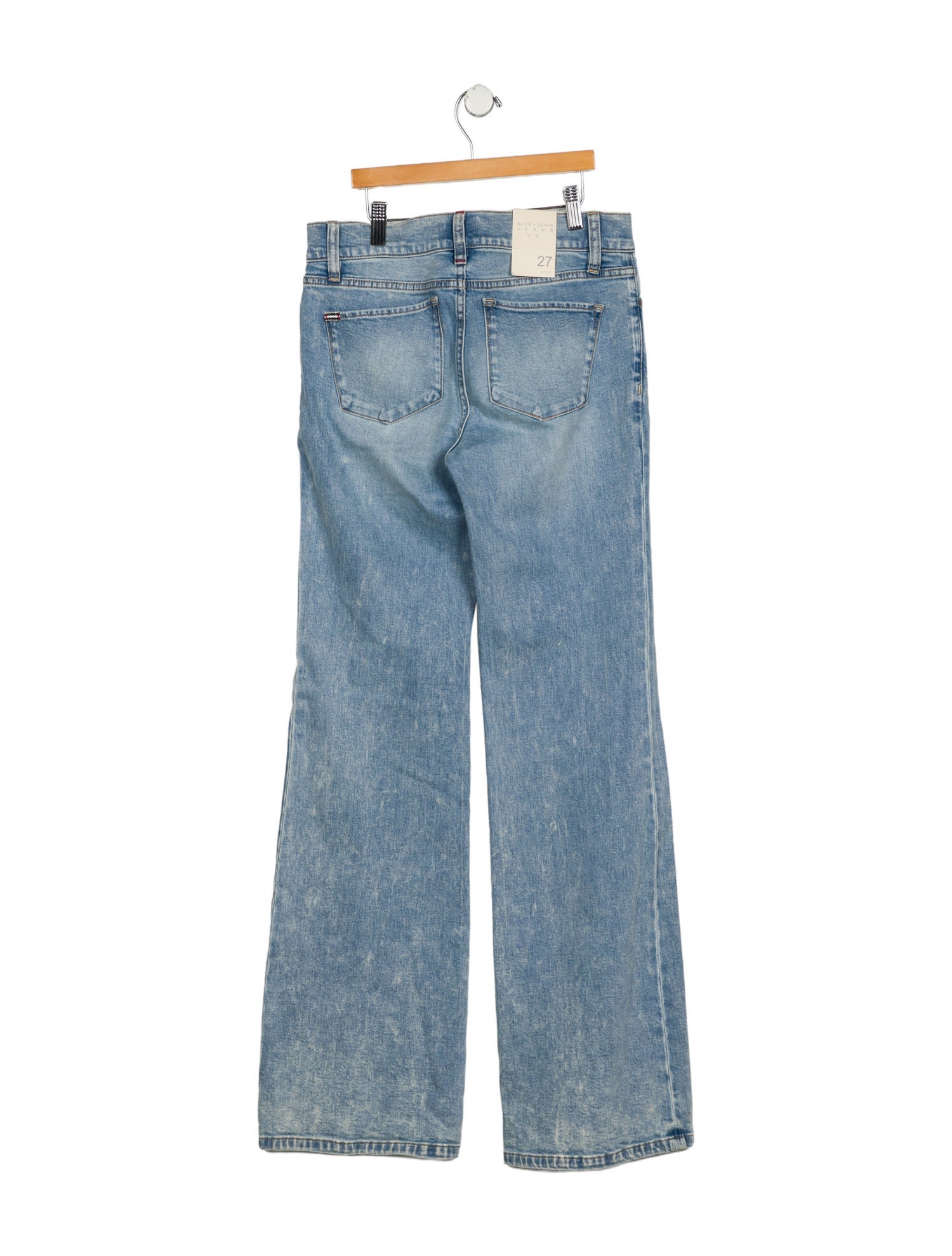 Alice + Olivia Low-Rise Wide Leg Jeans w/ Tags