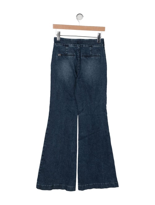 Alice + Olivia Mid-Rise Wide Leg Jeans