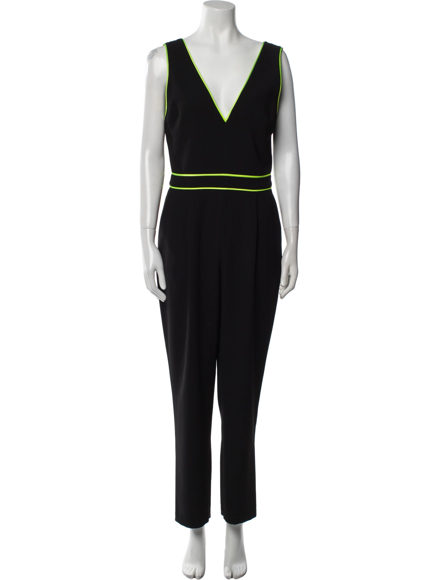 Alice + Olivia Plunge Neckline Jumpsuit