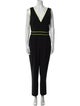 Alice + Olivia Plunge Neckline Jumpsuit