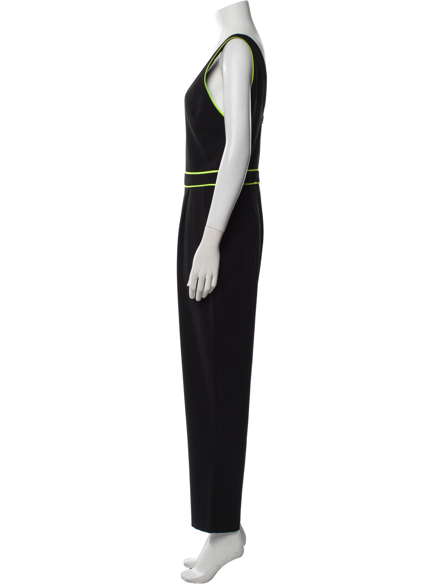 Alice + Olivia Plunge Neckline Jumpsuit