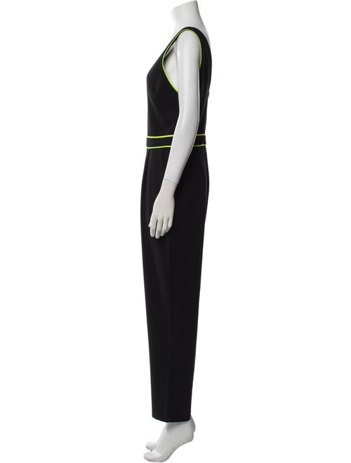 Alice + Olivia Plunge Neckline Jumpsuit
