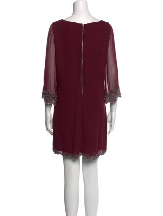 Alice + Olivia Bateau Neckline Mini Dress