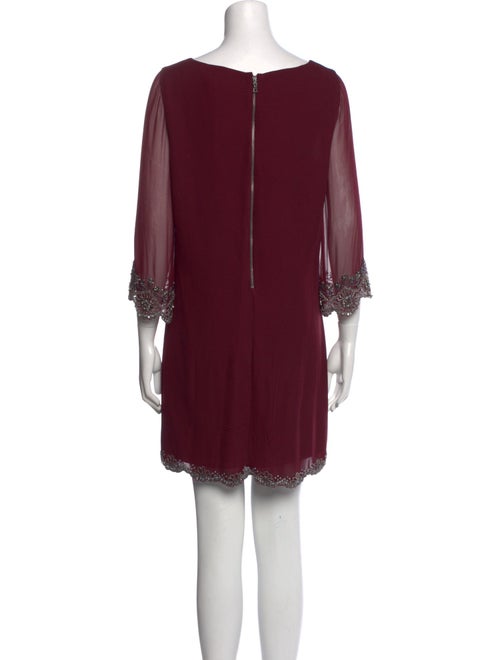 Alice + Olivia Bateau Neckline Mini Dress