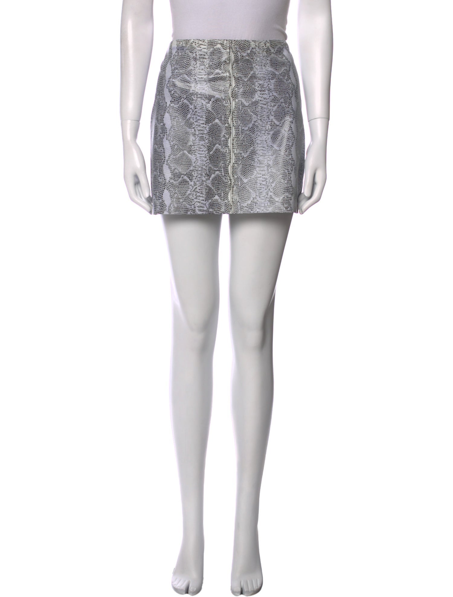 Alice + Olivia Lamb Leather Mini Skirt