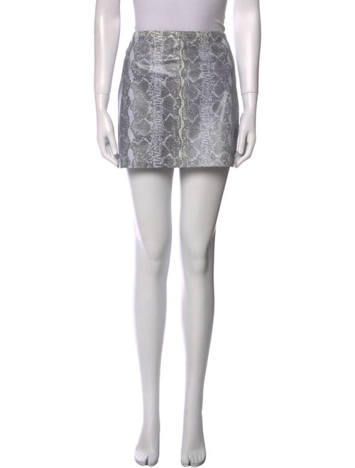 Alice + Olivia Lamb Leather Mini Skirt
