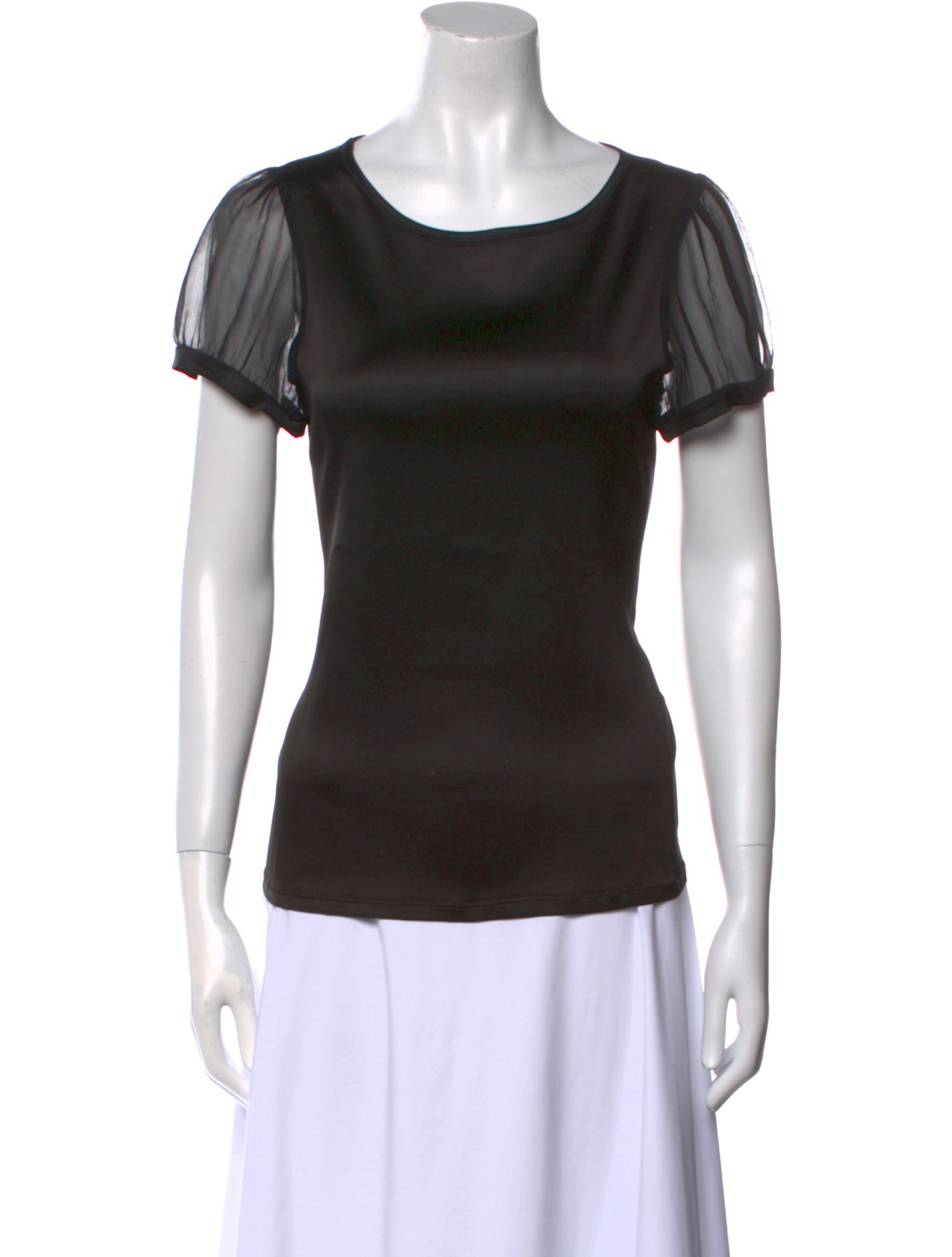 Alice + Olivia Scoop Neck Short Sleeve T-Shirt