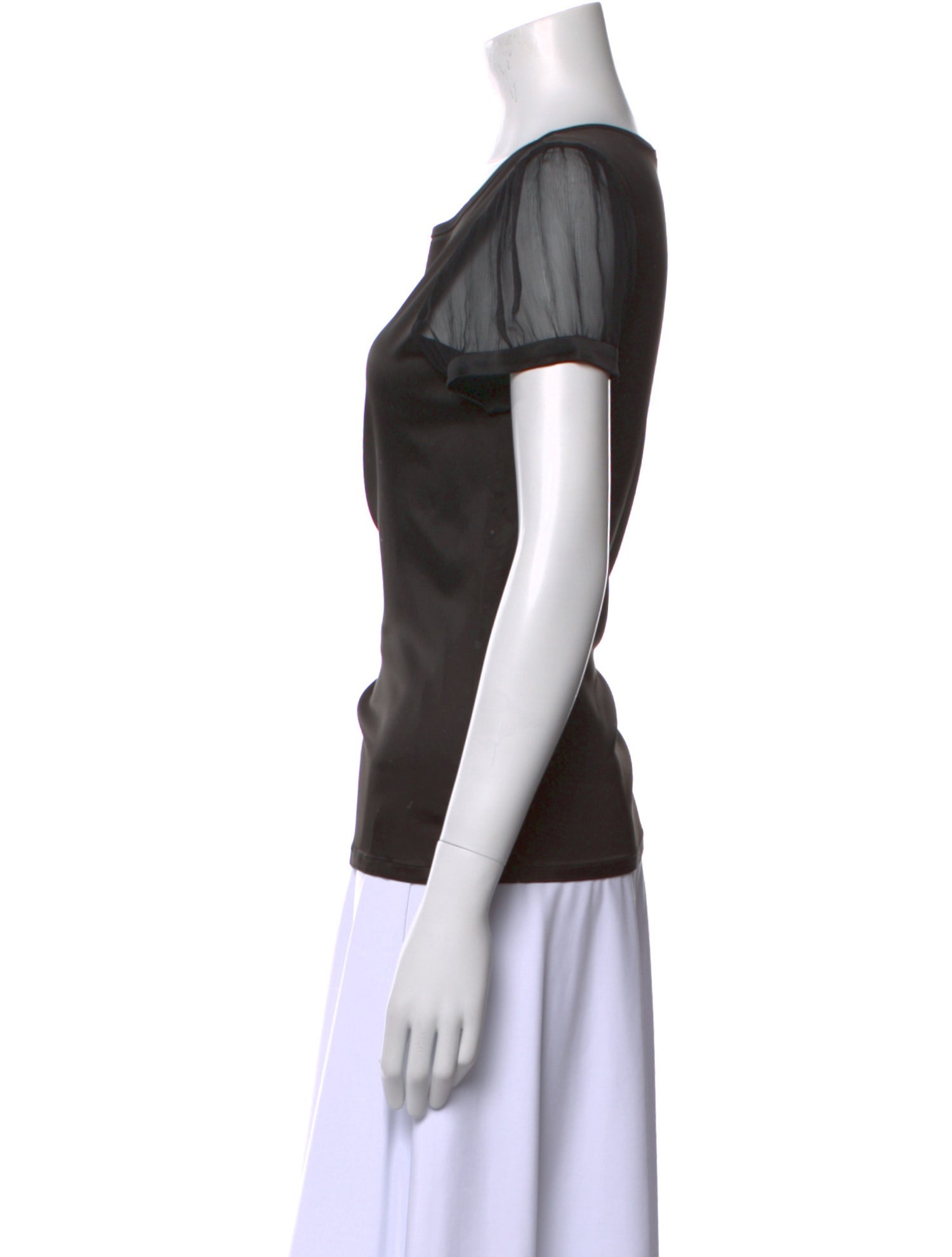 Alice + Olivia Scoop Neck Short Sleeve T-Shirt