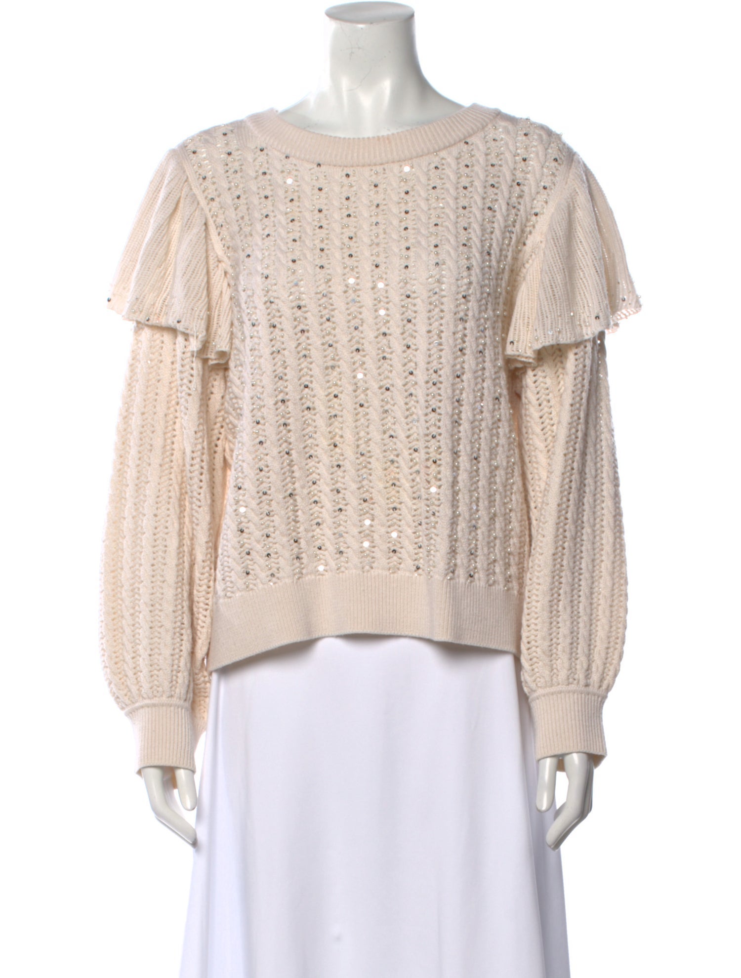 Alice + Olivia Wool Scoop Neck Sweater