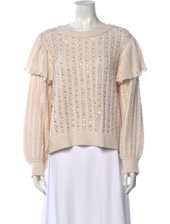 Alice + Olivia Wool Scoop Neck Sweater