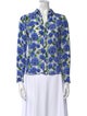 Alice + Olivia Silk Floral Print Blouse