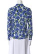 Alice + Olivia Silk Floral Print Blouse