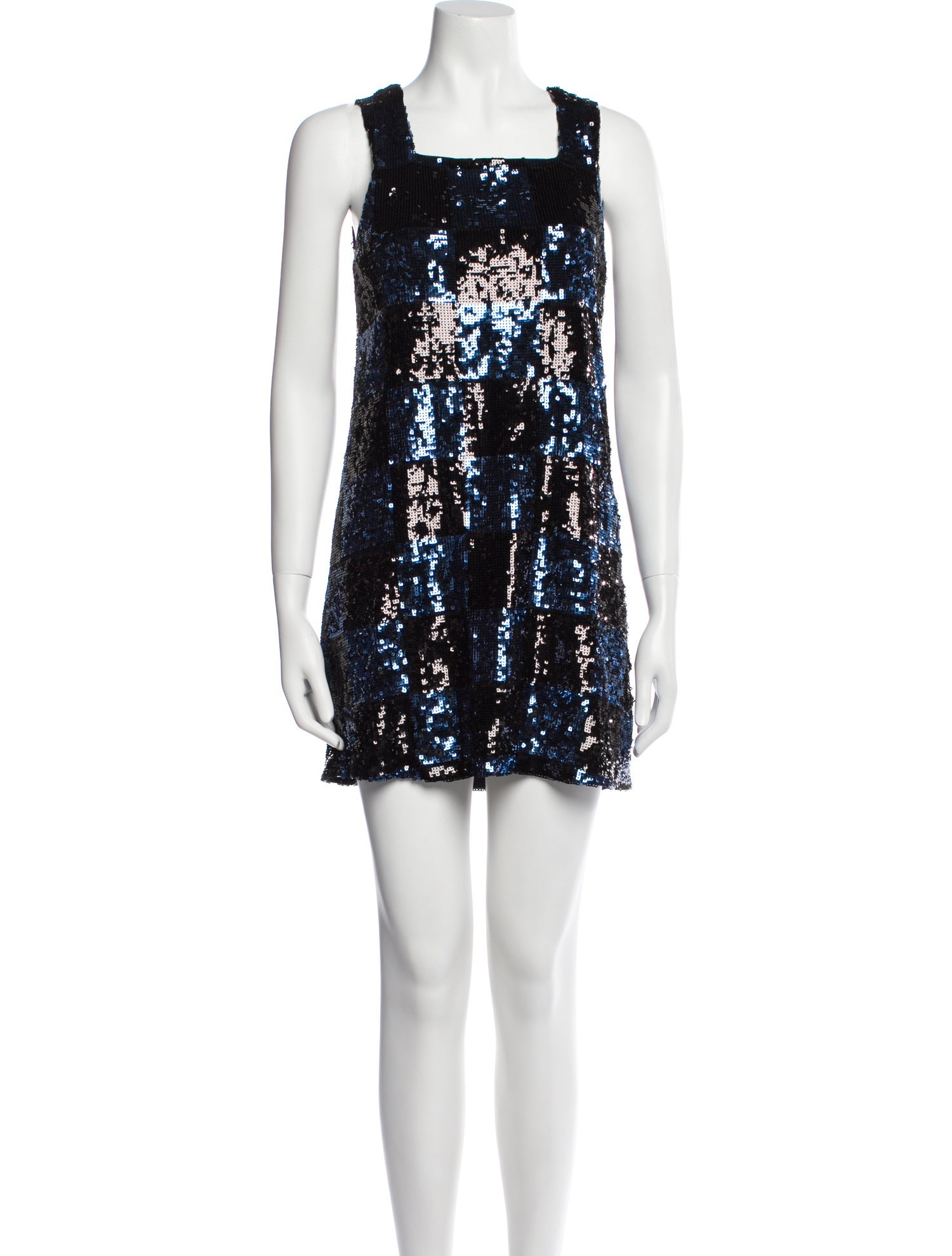 Alice + Olivia Square Neckline Mini Dress