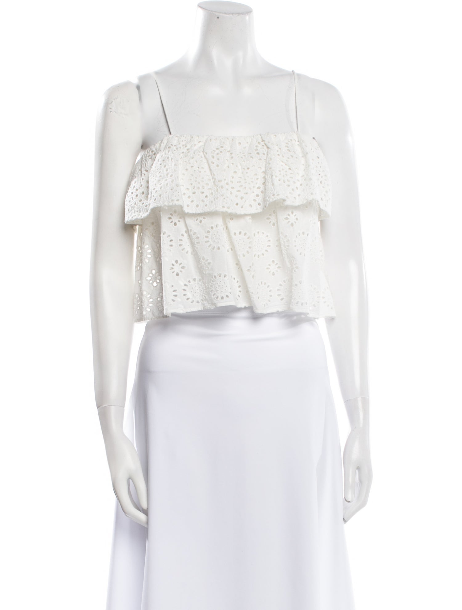 Alice + Olivia Square Neckline Sleeveless Crop Top w/ Tags