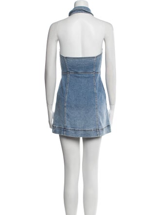 Alice + Olivia Halterneck Mini Dress