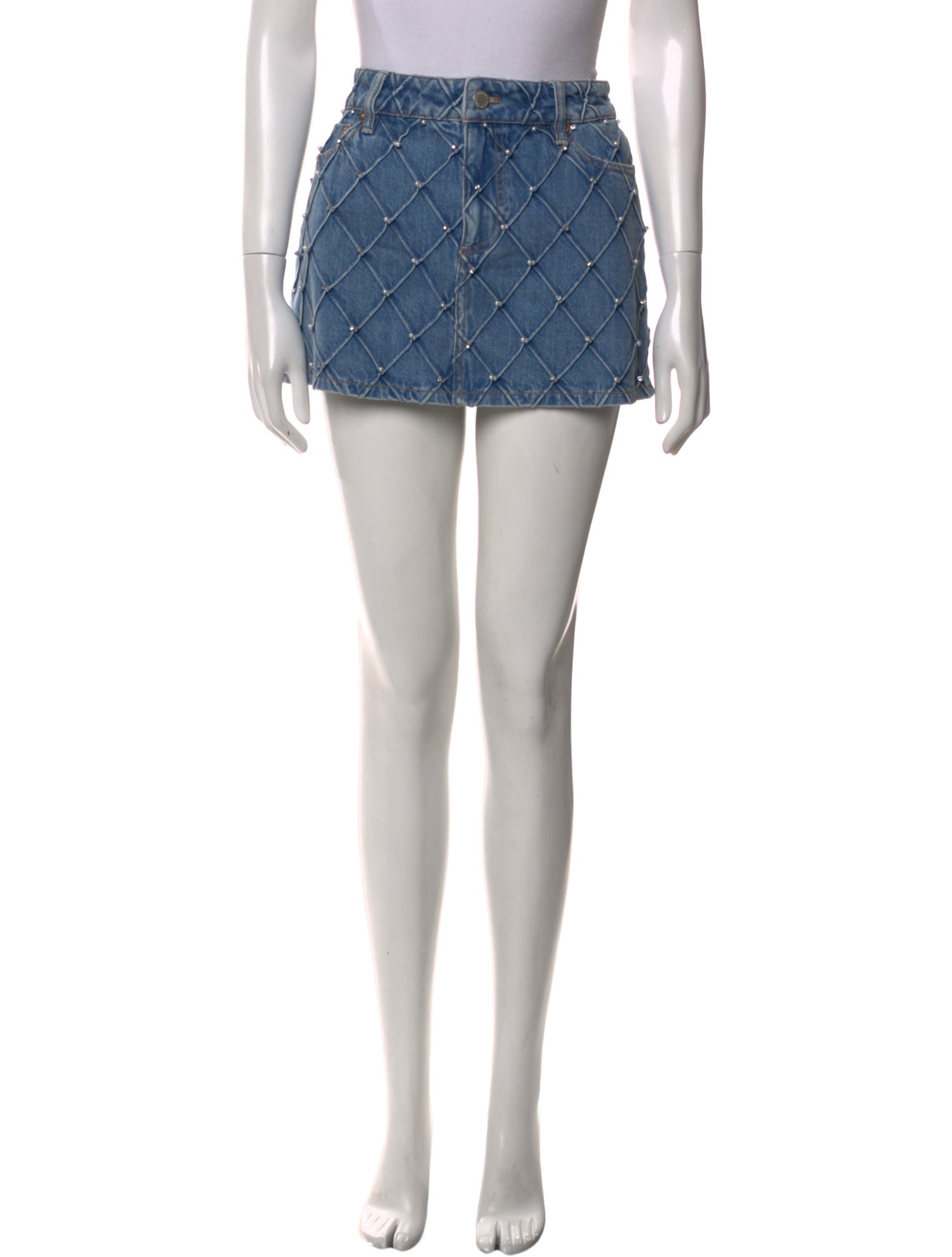 Alice + Olivia Crystal Embellishments Mini Skirt w/ Tags