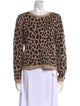 Alice + Olivia Wool Animal Print Sweater