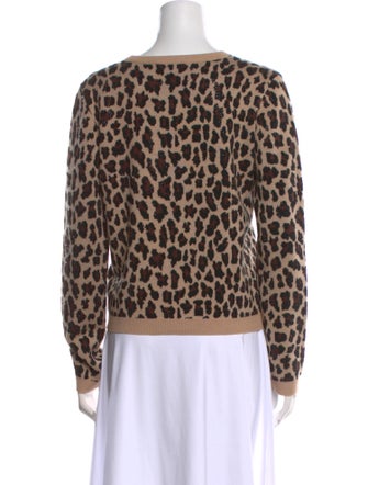 Alice + Olivia Wool Animal Print Sweater