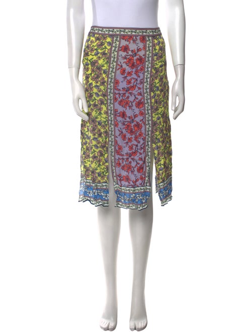 Alice + Olivia Floral Print Knee-Length Skirt
