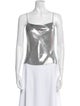 Alice + Olivia Silk Square Neckline Top