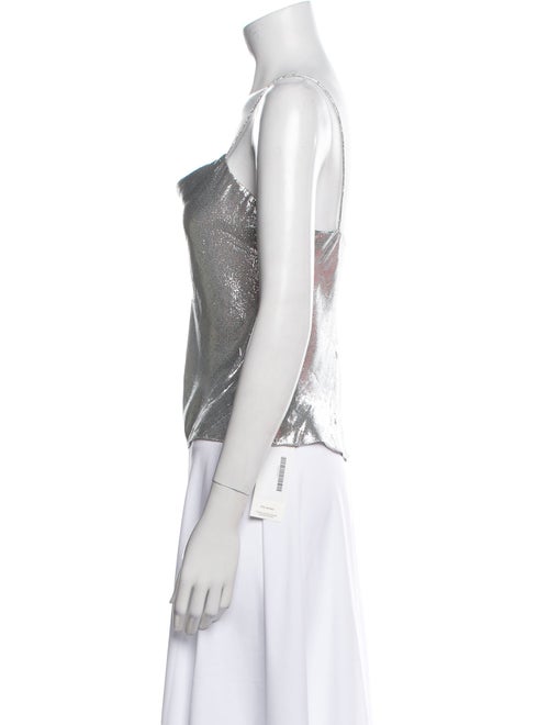 Alice + Olivia Silk Square Neckline Top