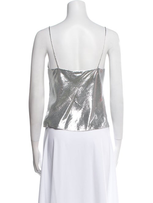 Alice + Olivia Silk Square Neckline Top