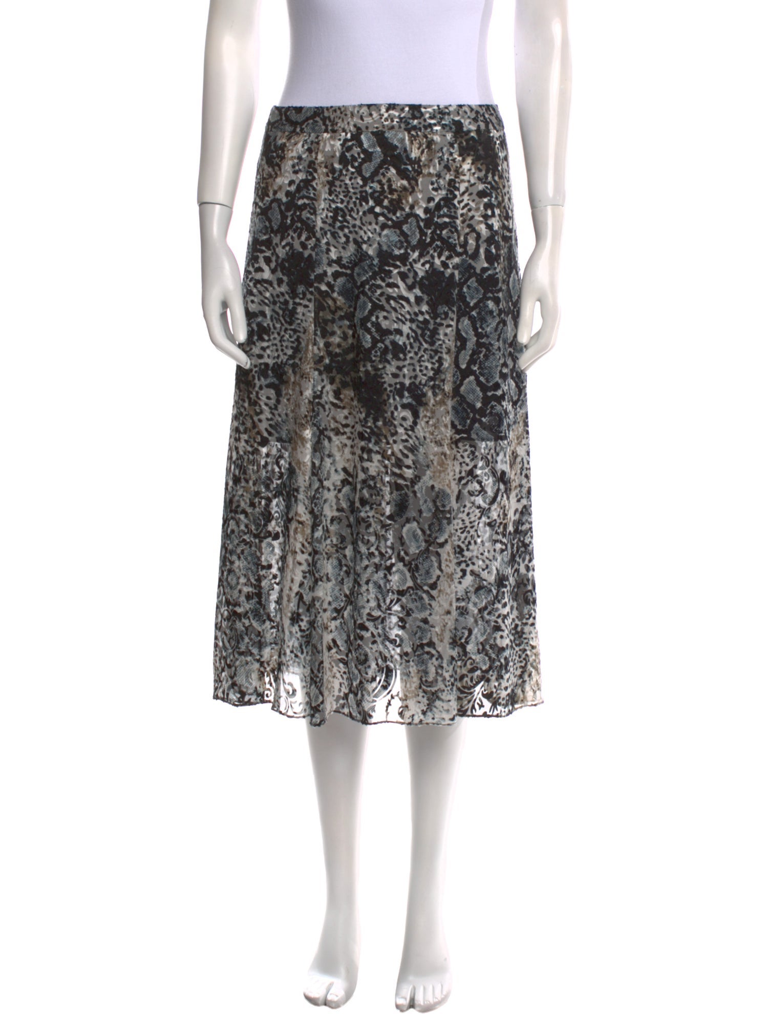 Alice + Olivia Printed Knee-Length Skirt