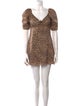 Alice + Olivia Animal Print Mini Dress