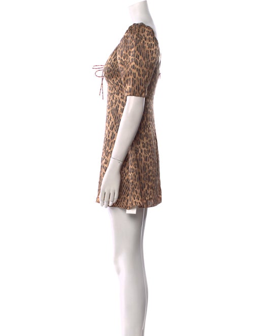 Alice + Olivia Animal Print Mini Dress
