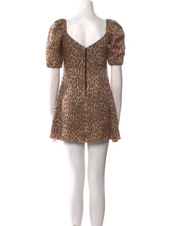 Alice + Olivia Animal Print Mini Dress