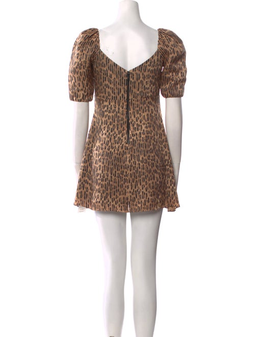 Alice + Olivia Animal Print Mini Dress