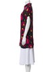 Alice + Olivia Floral Print Mock Neck Tunic