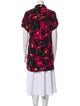 Alice + Olivia Floral Print Mock Neck Tunic
