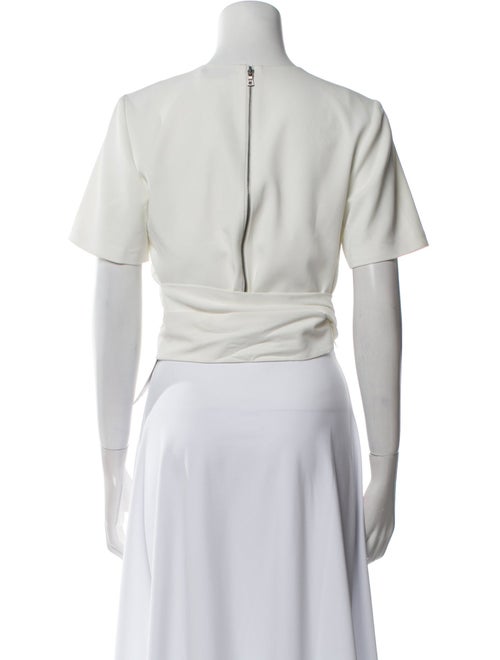 Alice + Olivia Crew Neck Short Sleeve Crop Top