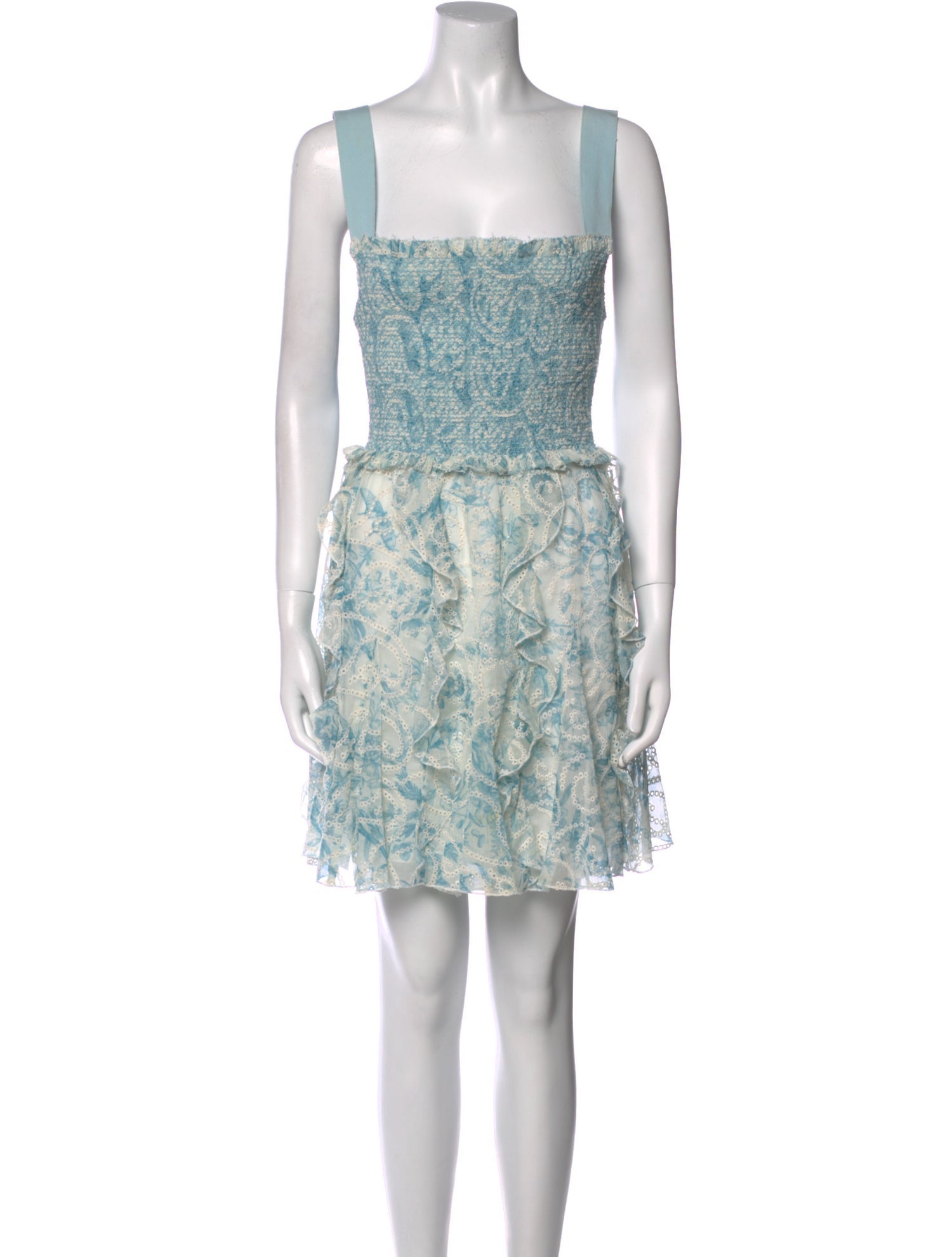Alice + Olivia Lace Pattern Mini Dress