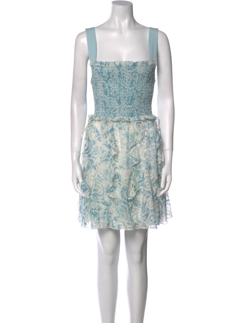 Alice + Olivia Lace Pattern Mini Dress