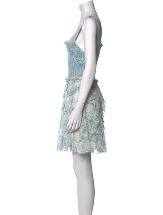 Alice + Olivia Lace Pattern Mini Dress