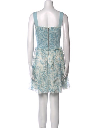 Alice + Olivia Lace Pattern Mini Dress
