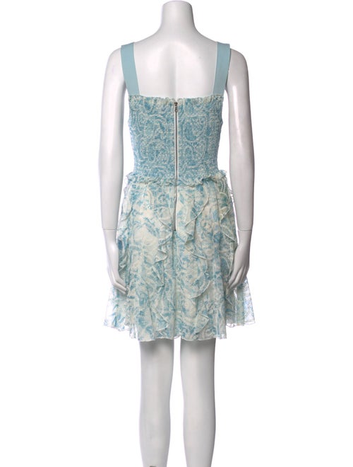 Alice + Olivia Lace Pattern Mini Dress