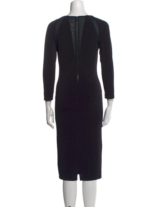 Alice + Olivia Crew Neck Midi Length Dress