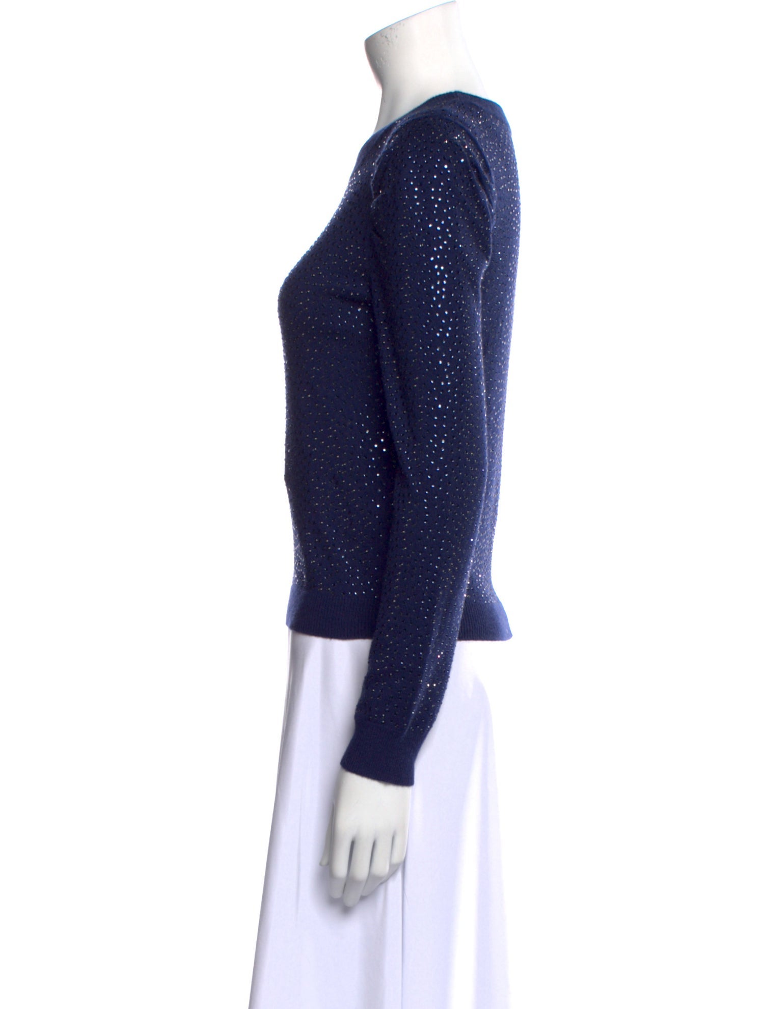 Alice + Olivia Nylon Crew Neck Sweatshirt