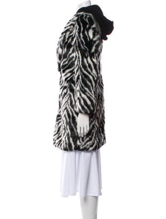 Alice + Olivia Animal Print Faux Fur Coat