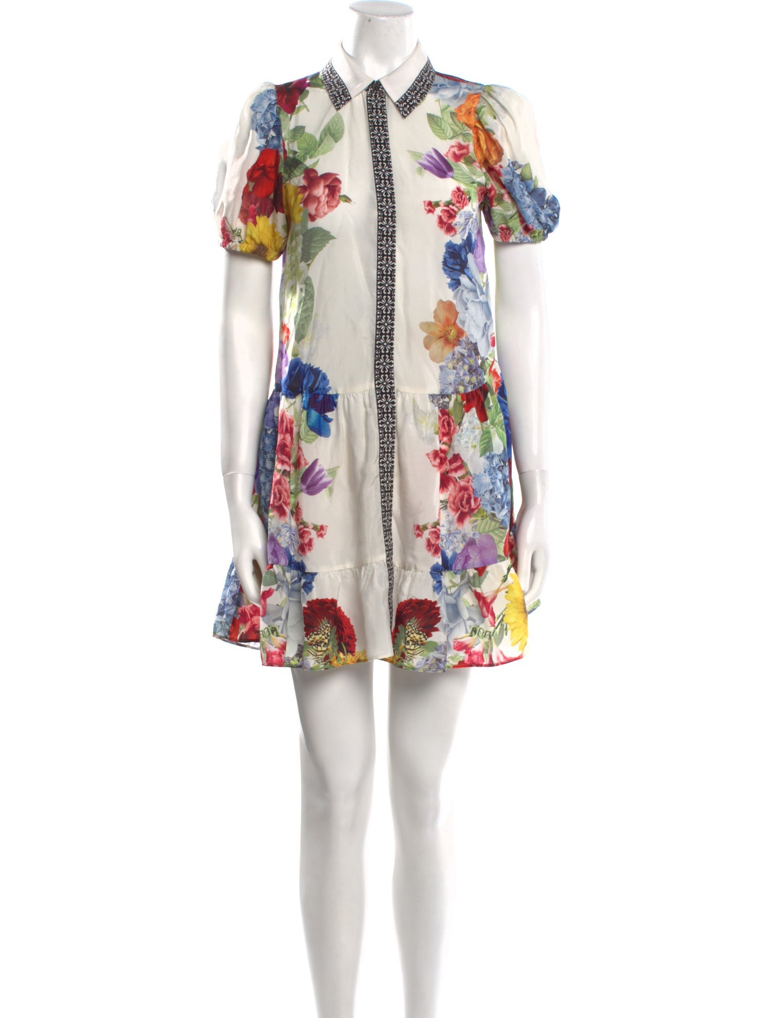 Alice + Olivia Floral Print Mini Dress