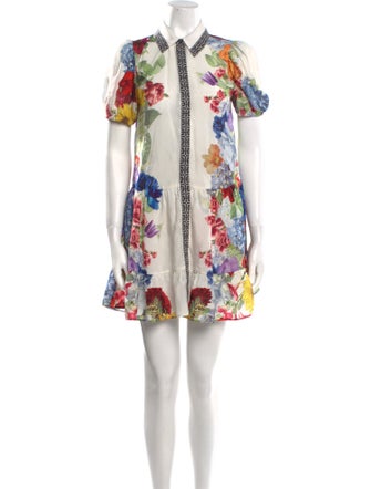 Alice + Olivia Floral Print Mini Dress