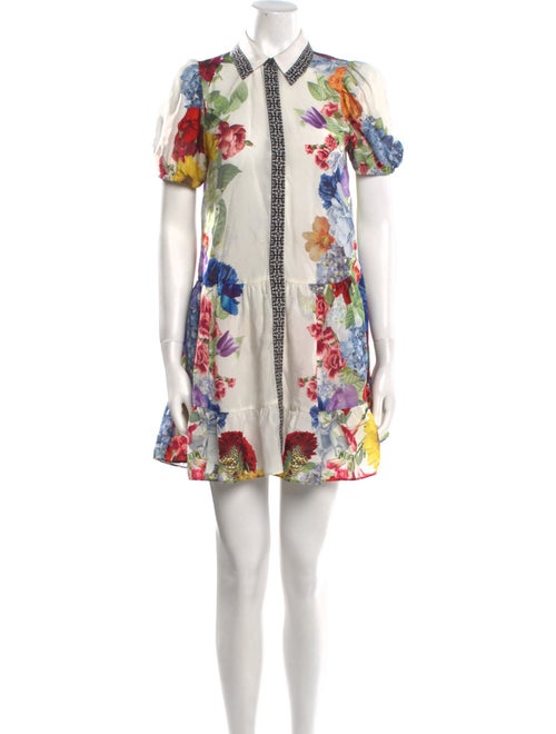 Alice + Olivia Floral Print Mini Dress