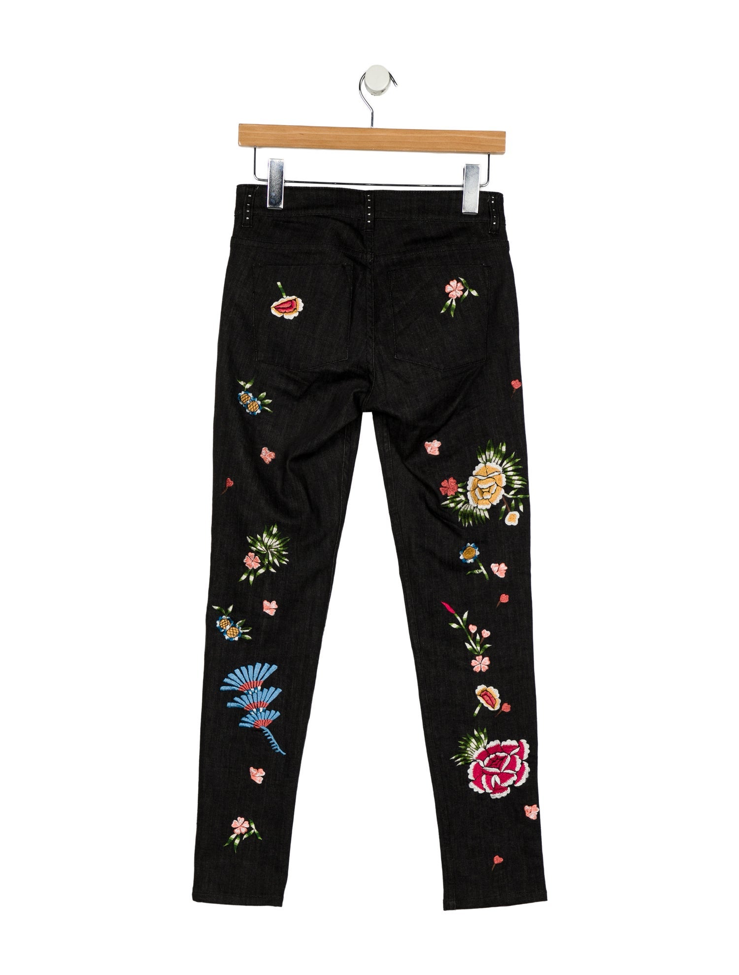 Alice + Olivia Mid-Rise Skinny Leg Jeans