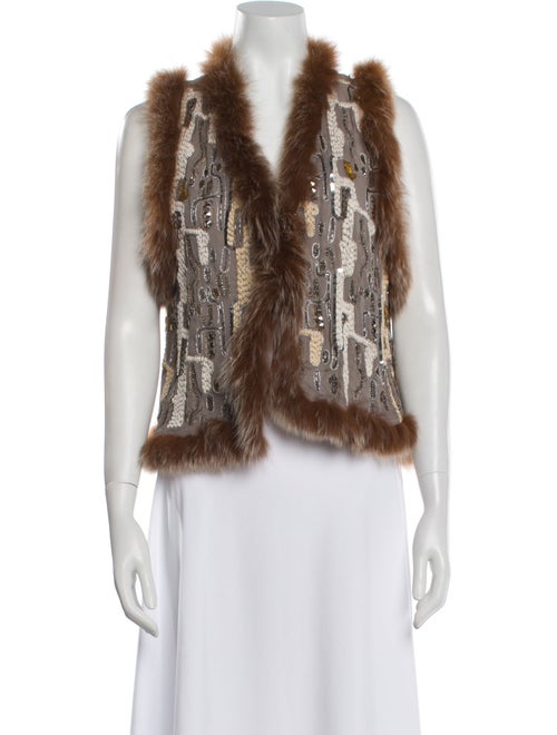 Alice + Olivia Silk Printed Vest