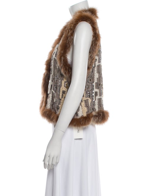 Alice + Olivia Silk Printed Vest